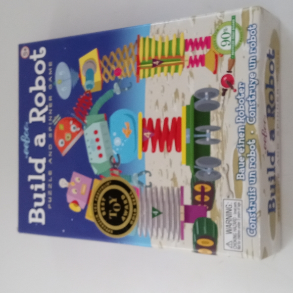 Eeboo Build A Robot Puzzle and Spinner Game - Picture 1 of 9